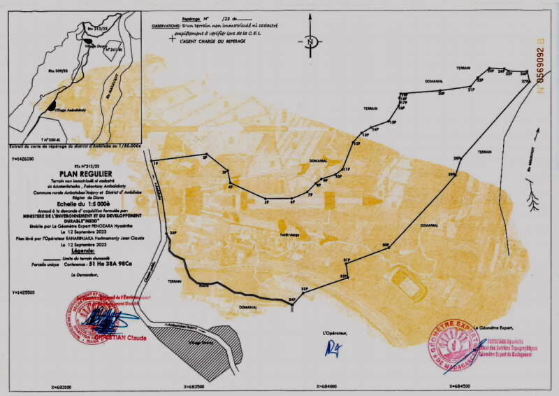Image3 Plan régulier du TGRN Ambalakaty, Commune Rurale Ambatobenanjavy, District d’Amb ilobe, Septembre 2023